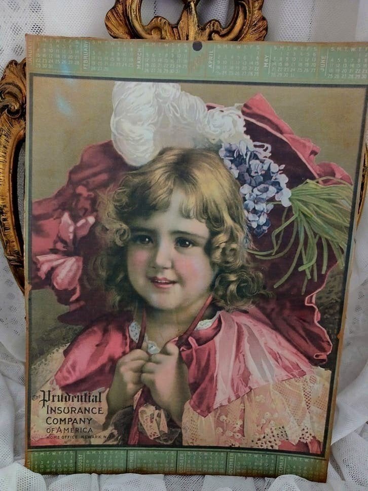 Victoriaanse reclame kalender meisje..., Verzenden