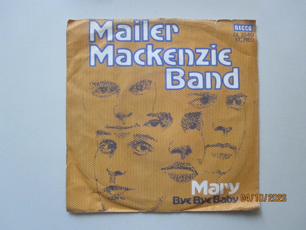 MAILER MACKENZIE BAND - mary - vinyl 7", Gebruikt, 7 inch, Ophalen of Verzenden, Rock en Metal