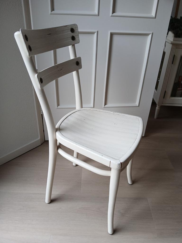 4 originele vintage caféstoelen, Ophalen of Verzenden