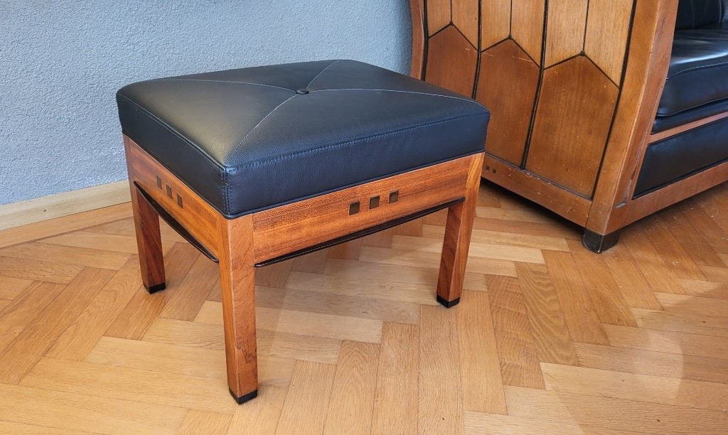 Schuitema Decoforma hocker Duncan, Art deco, Vierkant, Ophalen of Verzenden, Zo goed als nieuw