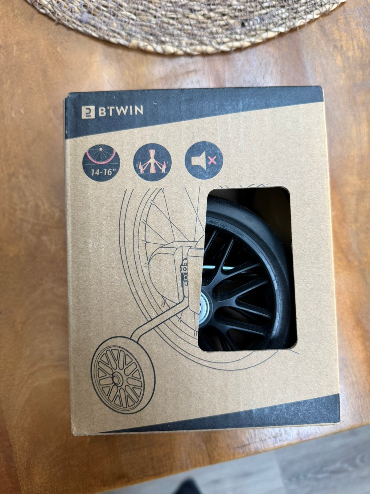 Zijwieltjes voor kinderfiets B'TWIN, Ophalen of Verzenden, Nieuw, Minder dan 16 inch, Zijwieltjes