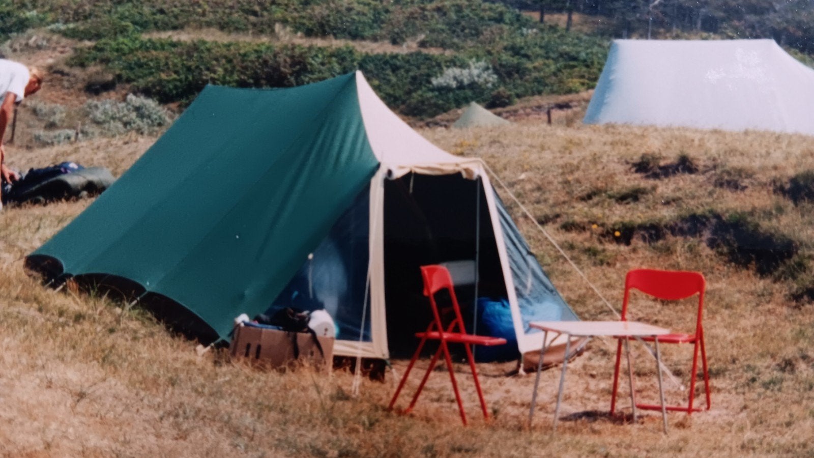 Retro nette 2 persoons tent, Ophalen, Gebruikt, Tot en met 2