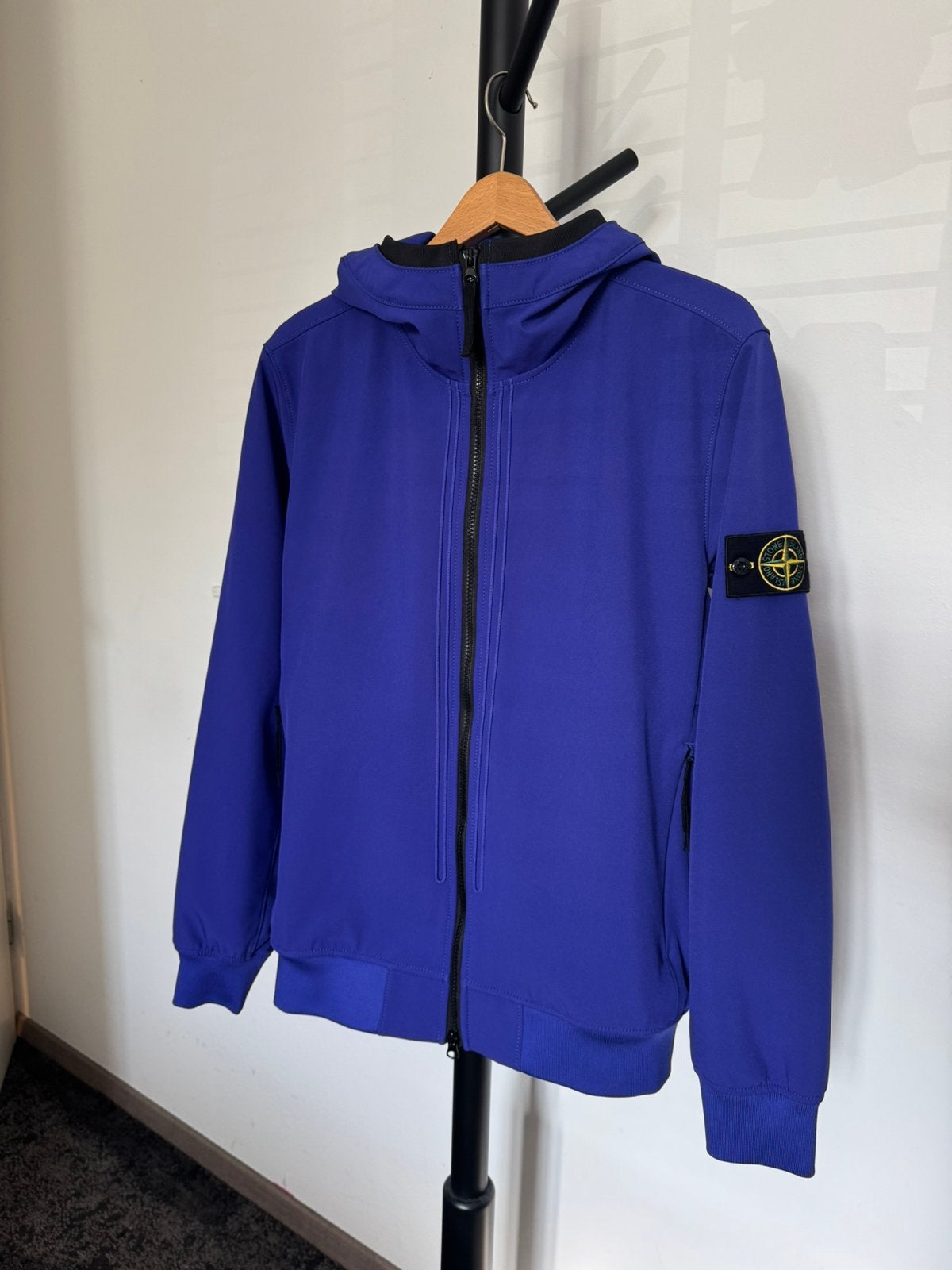 Stone island soft shell blauw, Ophalen of Verzenden, Zo goed als nieuw, Maat 48/50 (M), Blauw