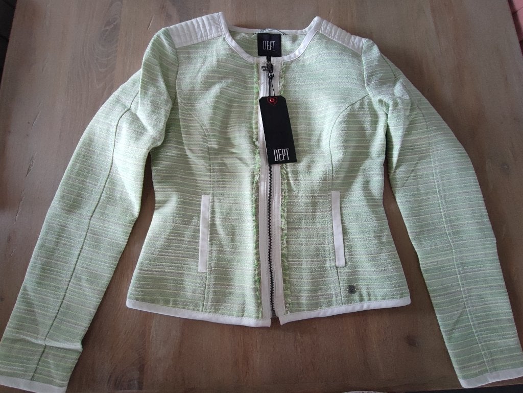 NIEUW! groen jasje van dept, maat s, Nieuw, Ophalen of Verzenden, Jasje, Maat 36 (S)