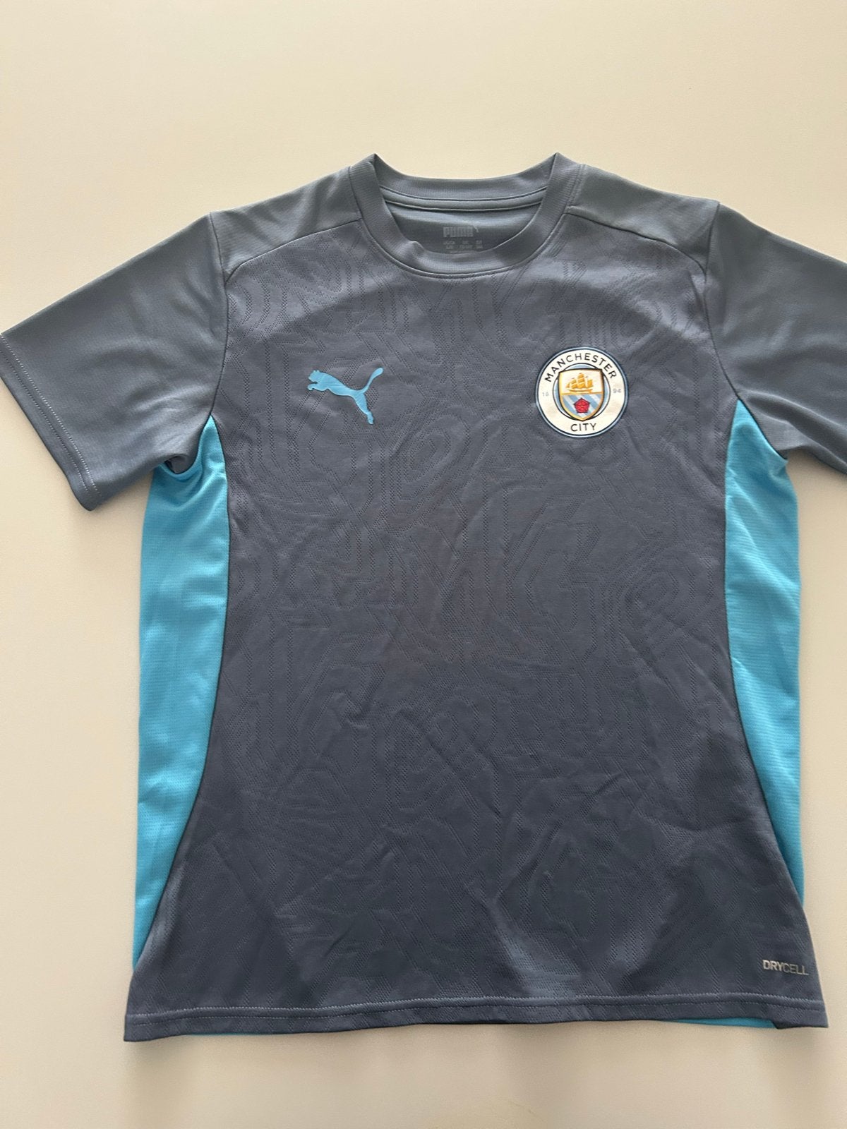 Manchester City Puma voetbalshirts en broekje (set), Sport en Fitness, Voetbal, Maat L, Ophalen of Verzenden, Zo goed als nieuw