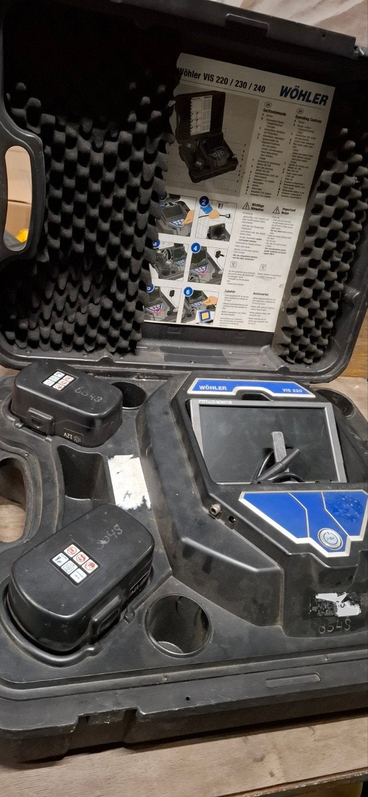 Wöhler VIS 220 Inspectiecamera met accessoires, Ophalen of Verzenden, Gebruikt