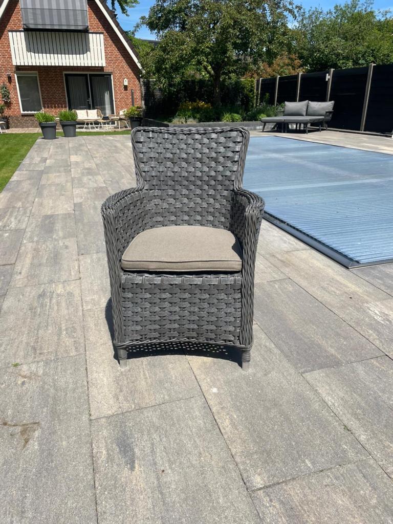 4 Wicker tuinstoelen PR design, Tuin en Terras, Ophalen, Gebruikt, Wicker