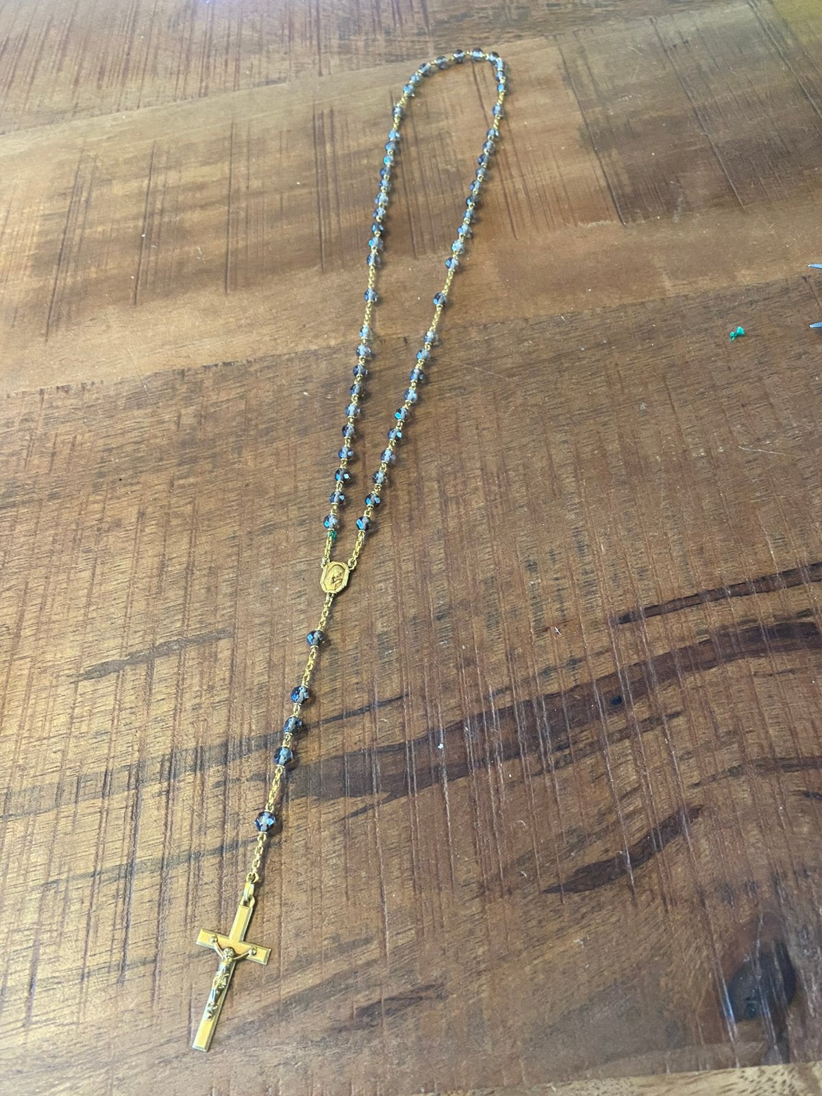 Mooie roze krans in double met rook kwarts, Ophalen of Verzenden, Zo goed als nieuw, Goud, Overige materialen