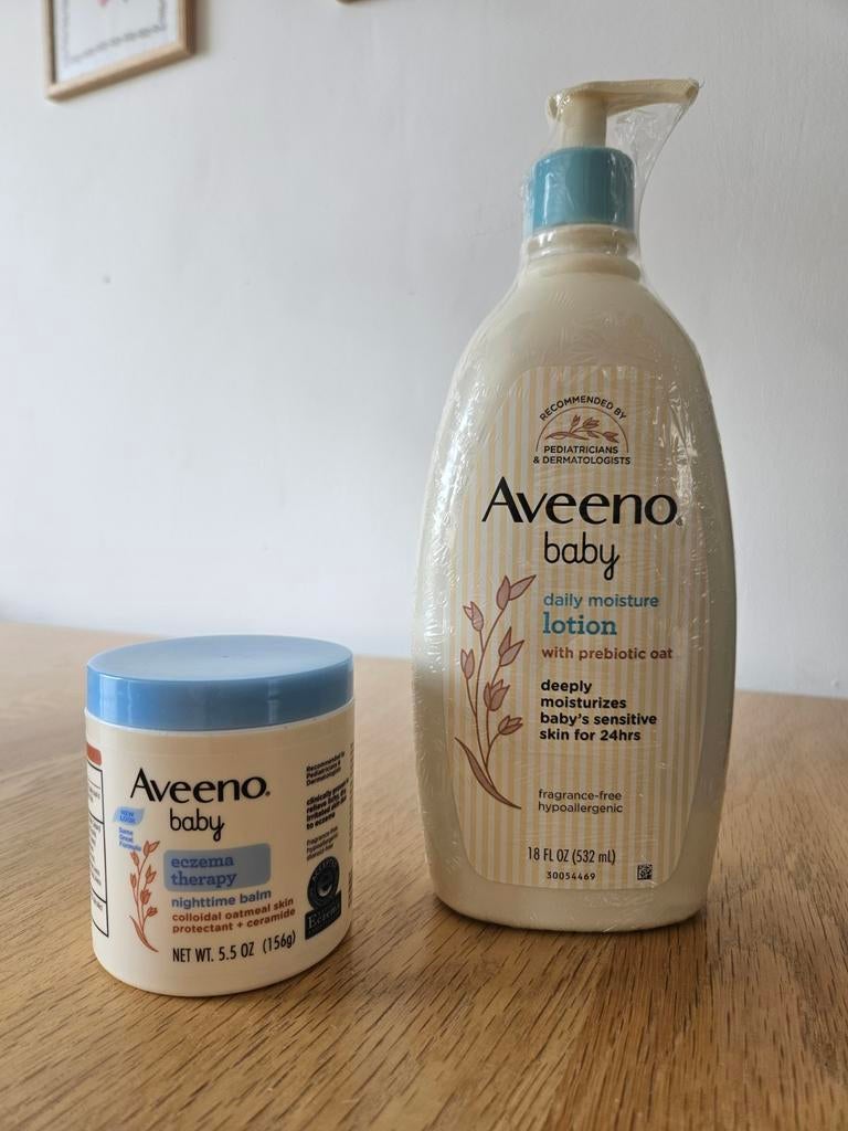 Aveeno Baby Crème & Lotion Gevoelige Huid/Eczeem Ongeopend, Sieraden, Tassen en Uiterlijk, Uiterlijk | Lichaamsverzorging, Ophalen of Verzenden