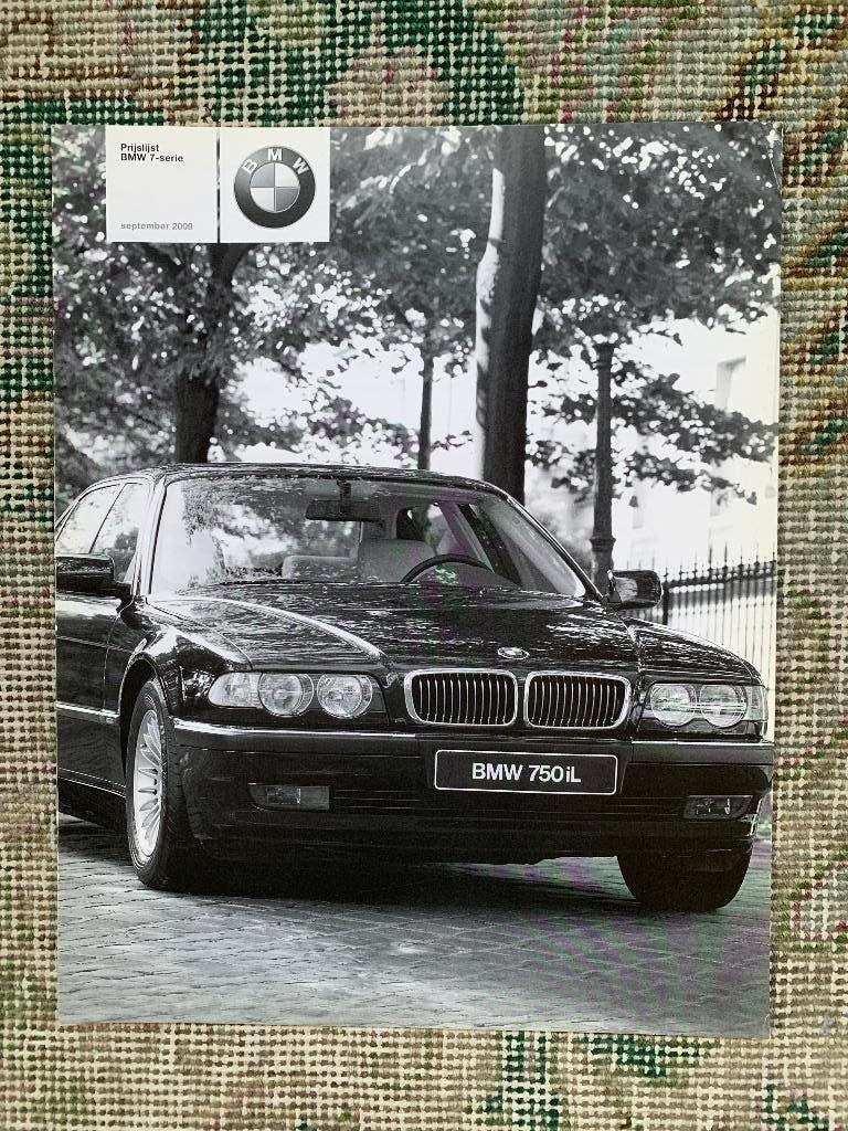 Nederlandse prijslijst BMW 7-serie E38 facelift 2000 zgan, Boeken, Nieuw, Ophalen of Verzenden, BMW, BMW