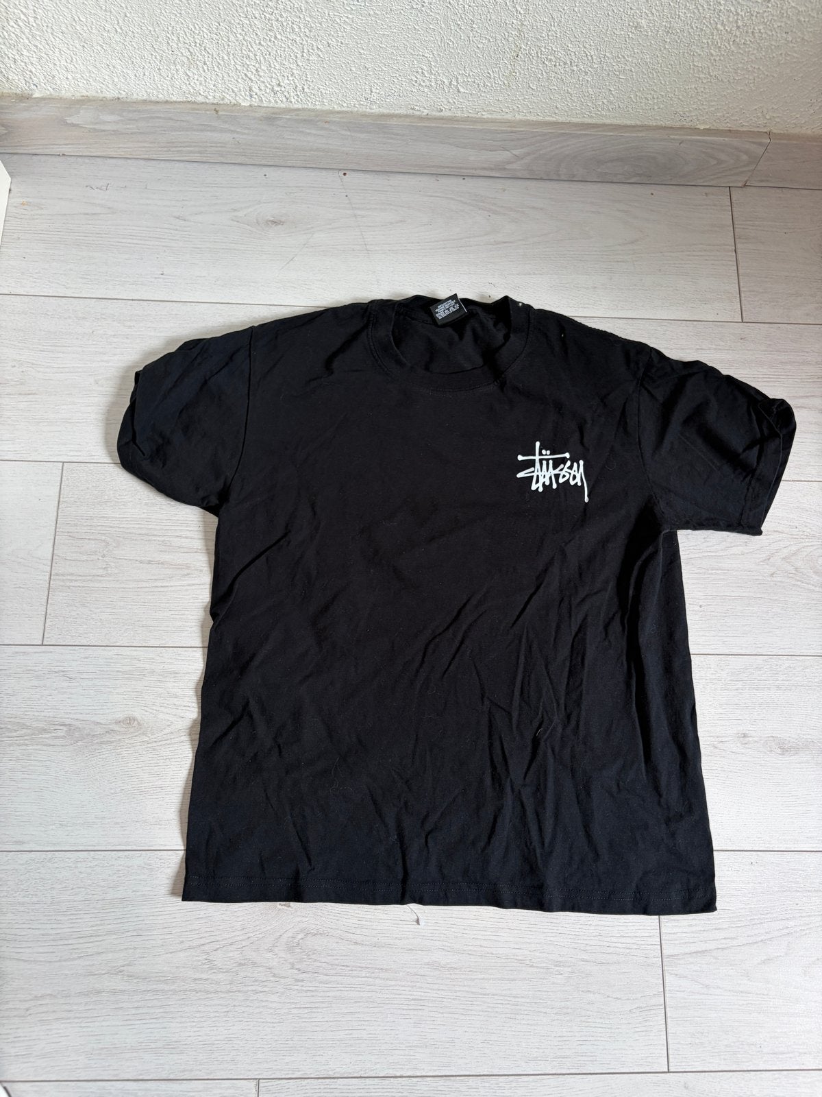 Stussy T-shirt zwart maat S, Verzenden, Gedragen, Maat 46 (S) of kleiner, Zwart