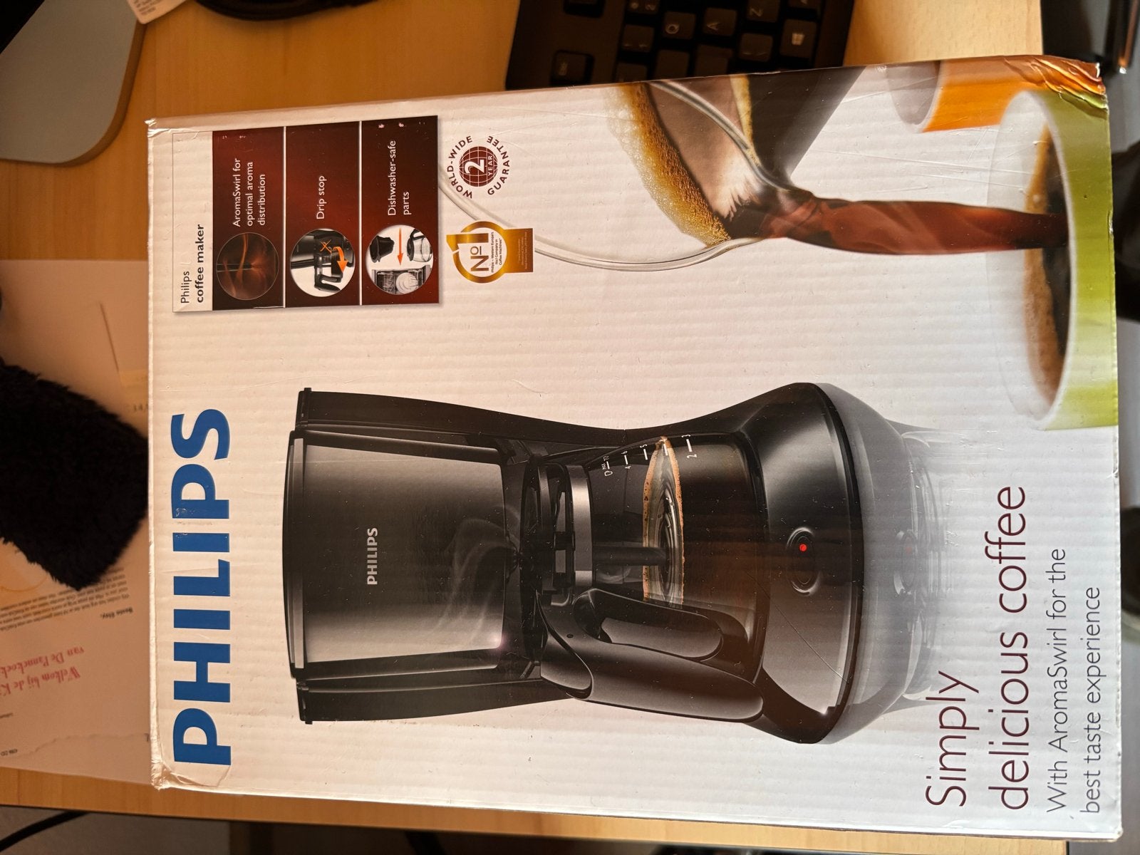 Philips Koffiezetapparaat - Nieuw in doos, Gemalen koffie, Ophalen of Verzenden, 4 tot 10 kopjes, Koffiemachine