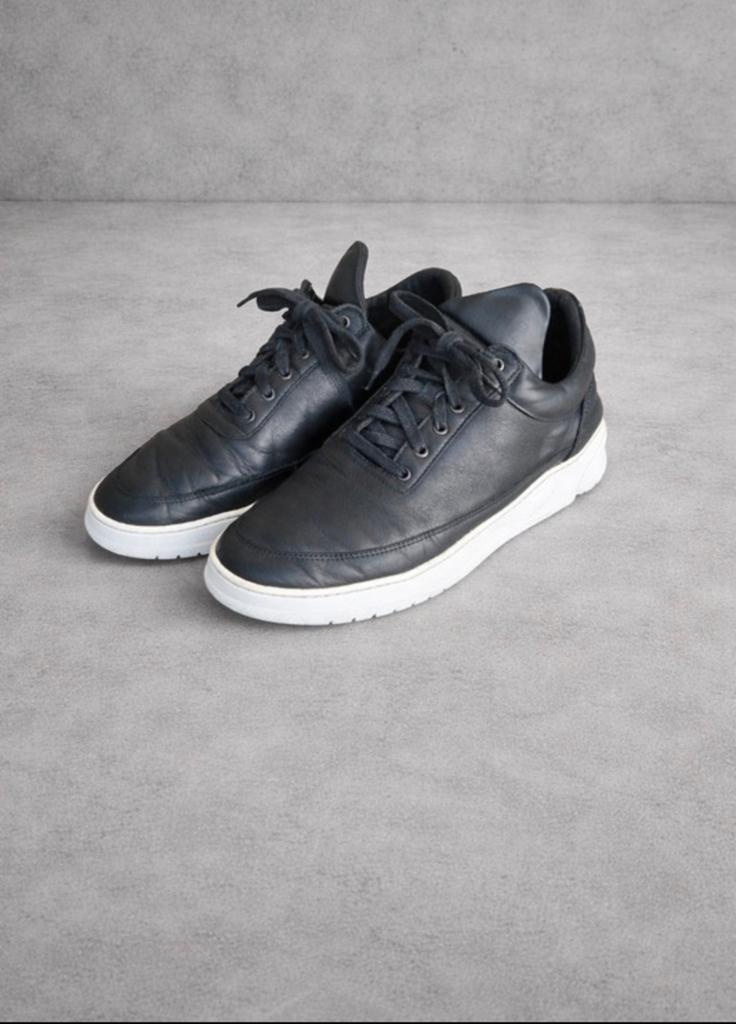 Filling Pieces sneakers zwart leer maat 42, Kleding | Heren, Schoenen, Ophalen of Verzenden, Zwart, Sneakers of Gympen