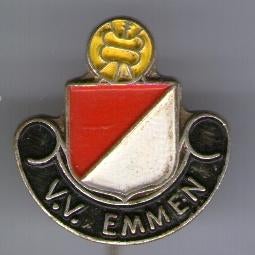 VV V.V. Emmen zilverkleurig voetbal club speldje ( Z_135 ), Verzenden, Nieuw, Sport, Speldje of Pin