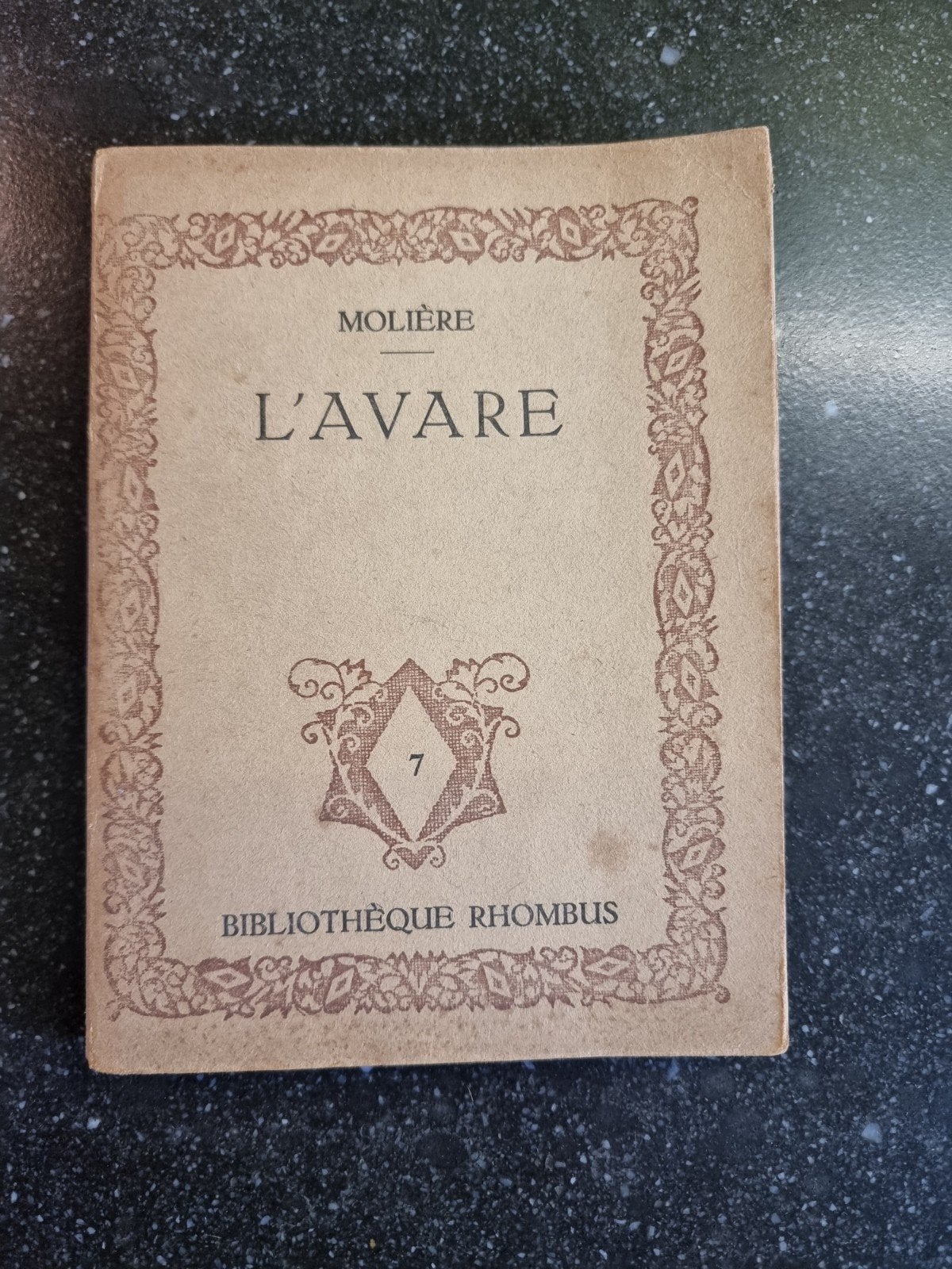 Molière - L'Avare - Bibliotheque Rhombus 1922, Verzenden, Gelezen, Molière, Europa overig