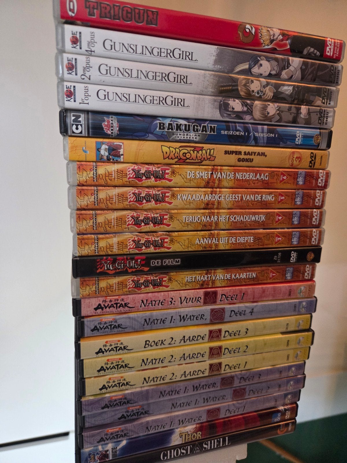 22x dvd oa Yu-Gi-Oh + Dragonball + Avatar + Gunslinger, Alle leeftijden, Ophalen of Verzenden, Gebruikt, Amerikaans