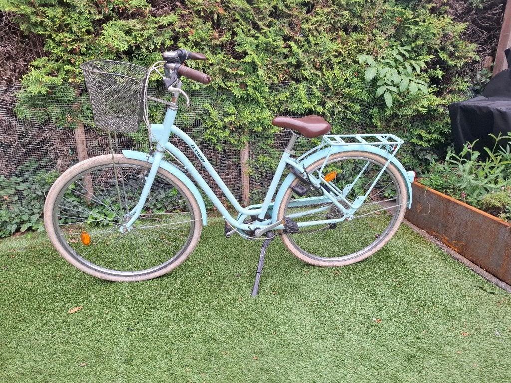 Kinder /Damesfiets B'twin 28 inch maat S/M, Gebruikt, Velgrem, Versnellingen, B'Twin