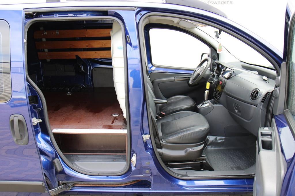 Fiat Fiorino 1.3 MJ SX Automaat Airco Camera Leder APK Marge, Zwart, 4 cilinders, Bedrijf, Diesel