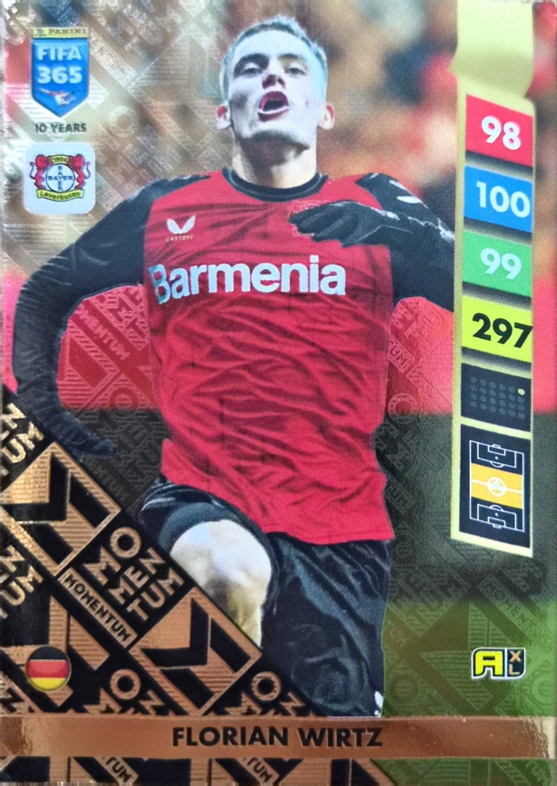 Florian Wirtz FIFA 365 Adrenalyn XL 2025 Voetbalkaart, Ophalen of Verzenden, Nieuw, Buitenlandse clubs, Spelerskaart