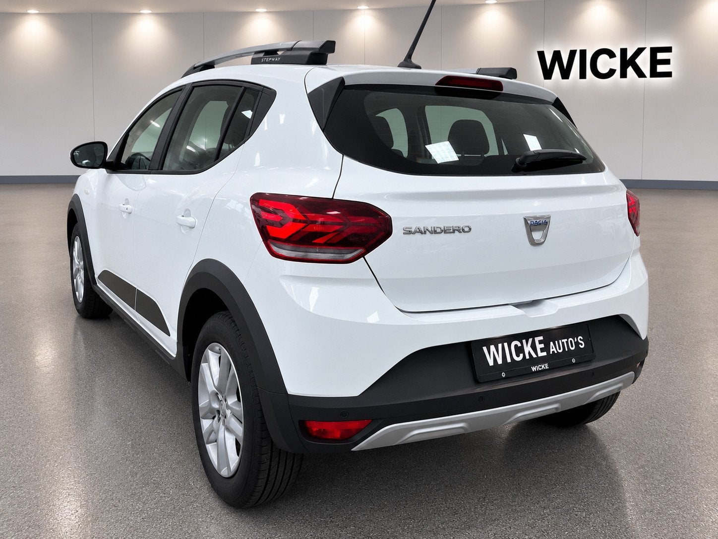 Dacia Sandero Stepway 1.0 TCe 90PK Automaat Led Navigatie Ca, Dealer onderhouden, Stof, Wit, 91 pk