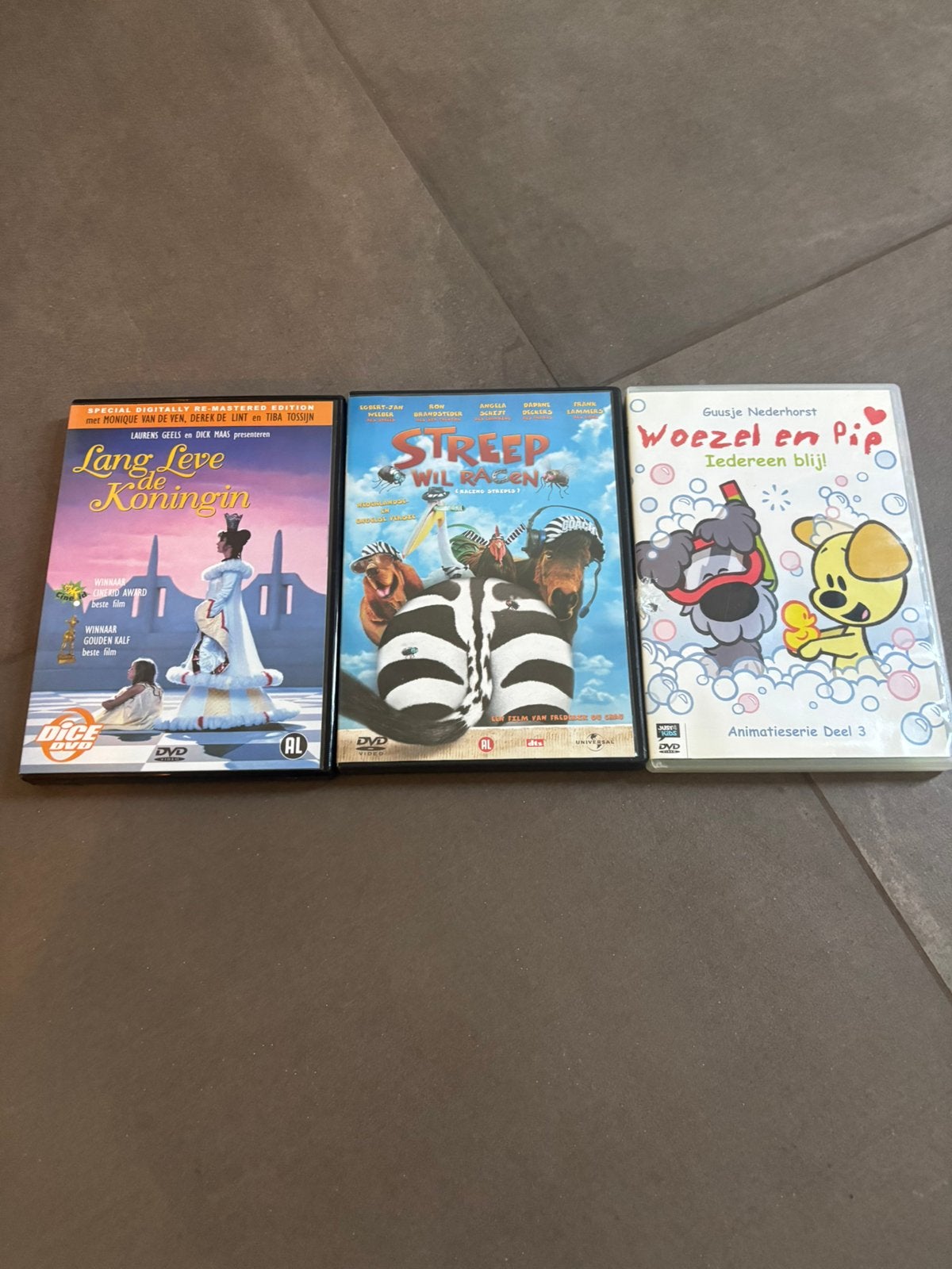 3 kinder dvd’s, Alle leeftijden, Ophalen, Zo goed als nieuw