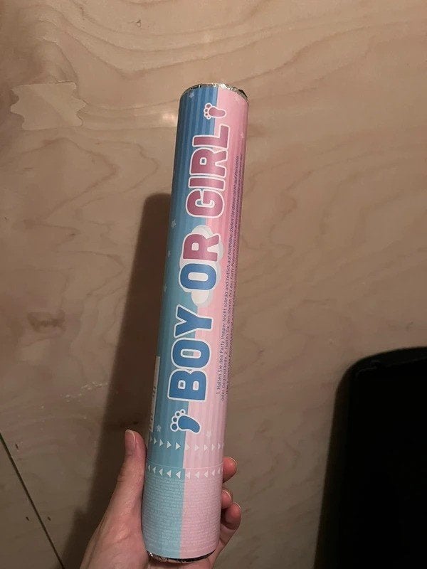 Gender reveal popper - jongen, Ophalen of Verzenden, Nieuw, Feestartikel, Geboorte of Huwelijk