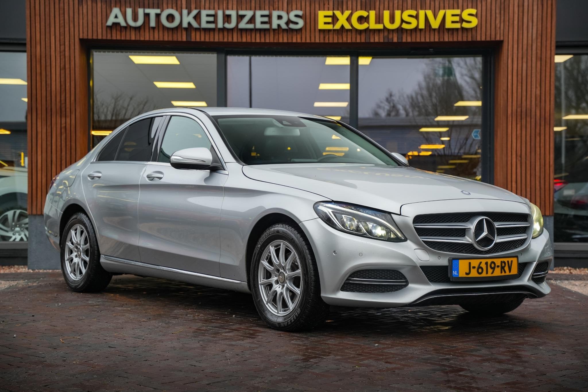 Mercedes-Benz C-klasse 180 Prestige Edition C Navigatie Stoe, Auto's, Automaat, Euro 5, Zwart, Bedrijf