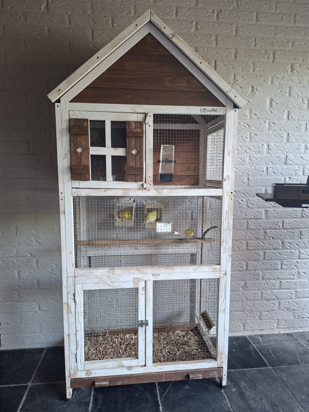 Zeer complete vogelkooi als nieuwmet kanaries, Dieren en Toebehoren, Meerdere dieren, Zangkanarie