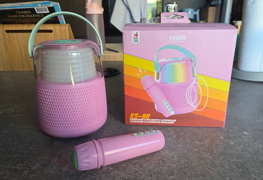 MOB KS-80 Karaoke Speaker, Ophalen, Zo goed als nieuw, Complete set