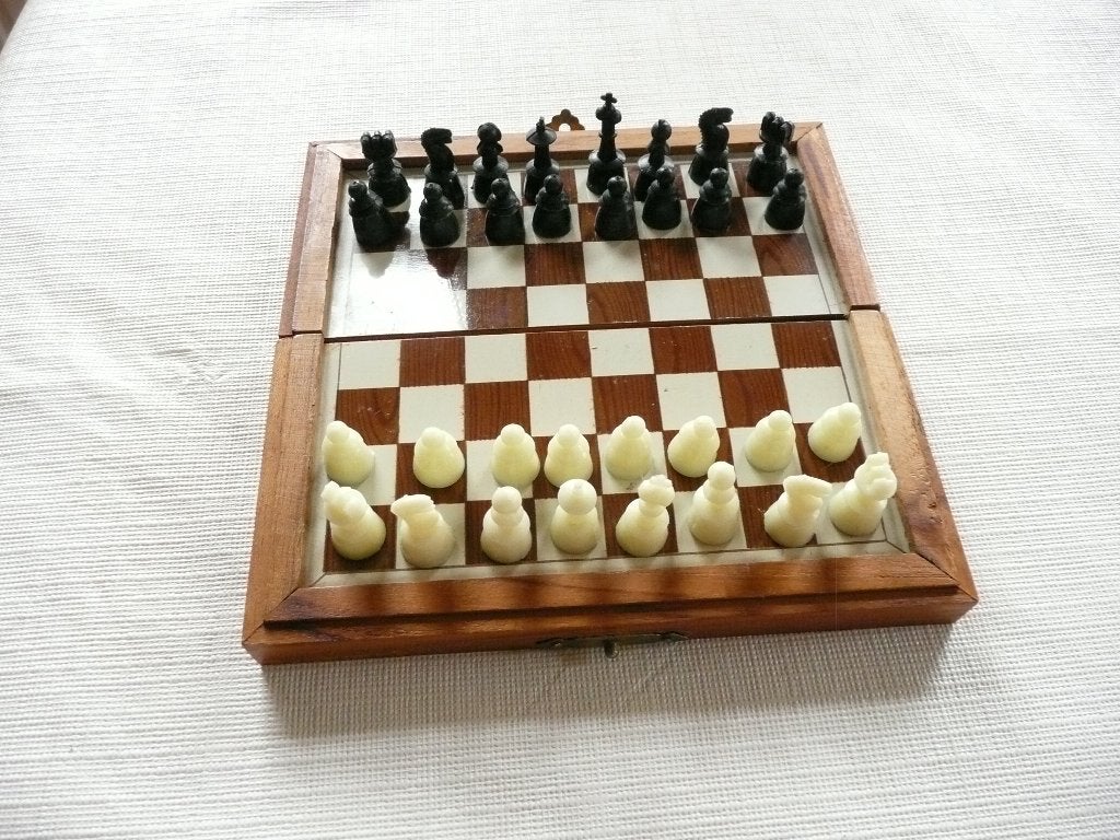 Reisschaakspel, Hobby en Vrije tijd, Gezelschapsspellen | Bordspellen, Een of twee spelers, Ophalen, Gebruikt, Reisspel