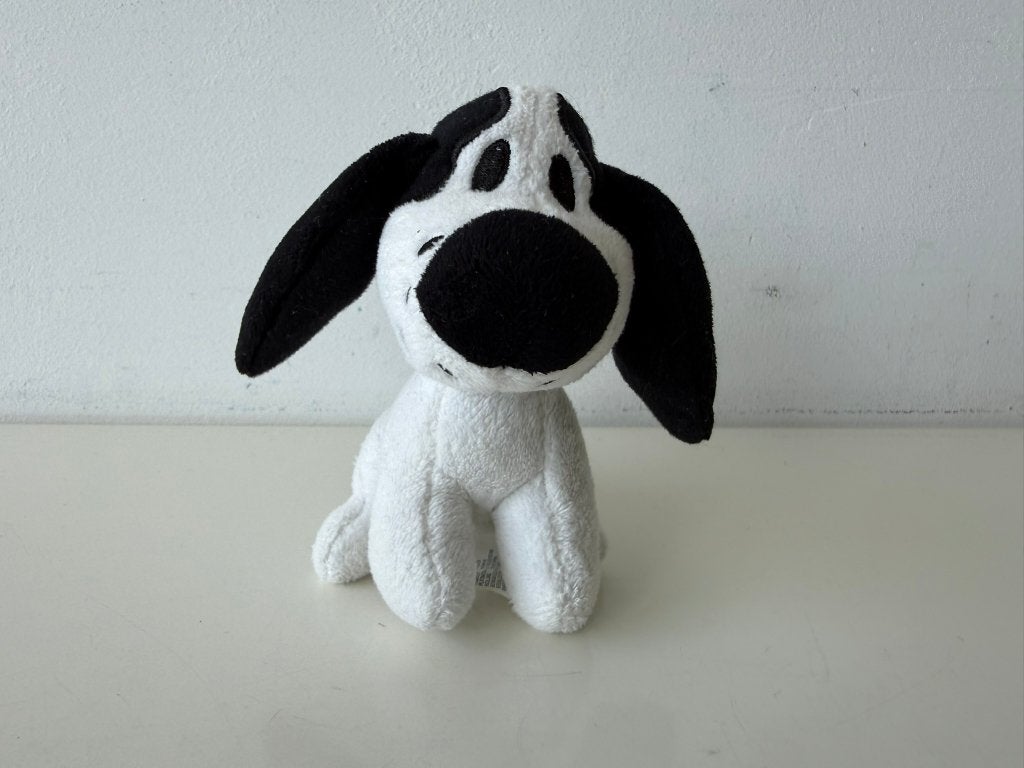 Knuffel hond Charlie zwart/wit 11 cm / Woezel & Pip, Zo goed als nieuw, Met label, Klein (minder dan 20 cm), Hond