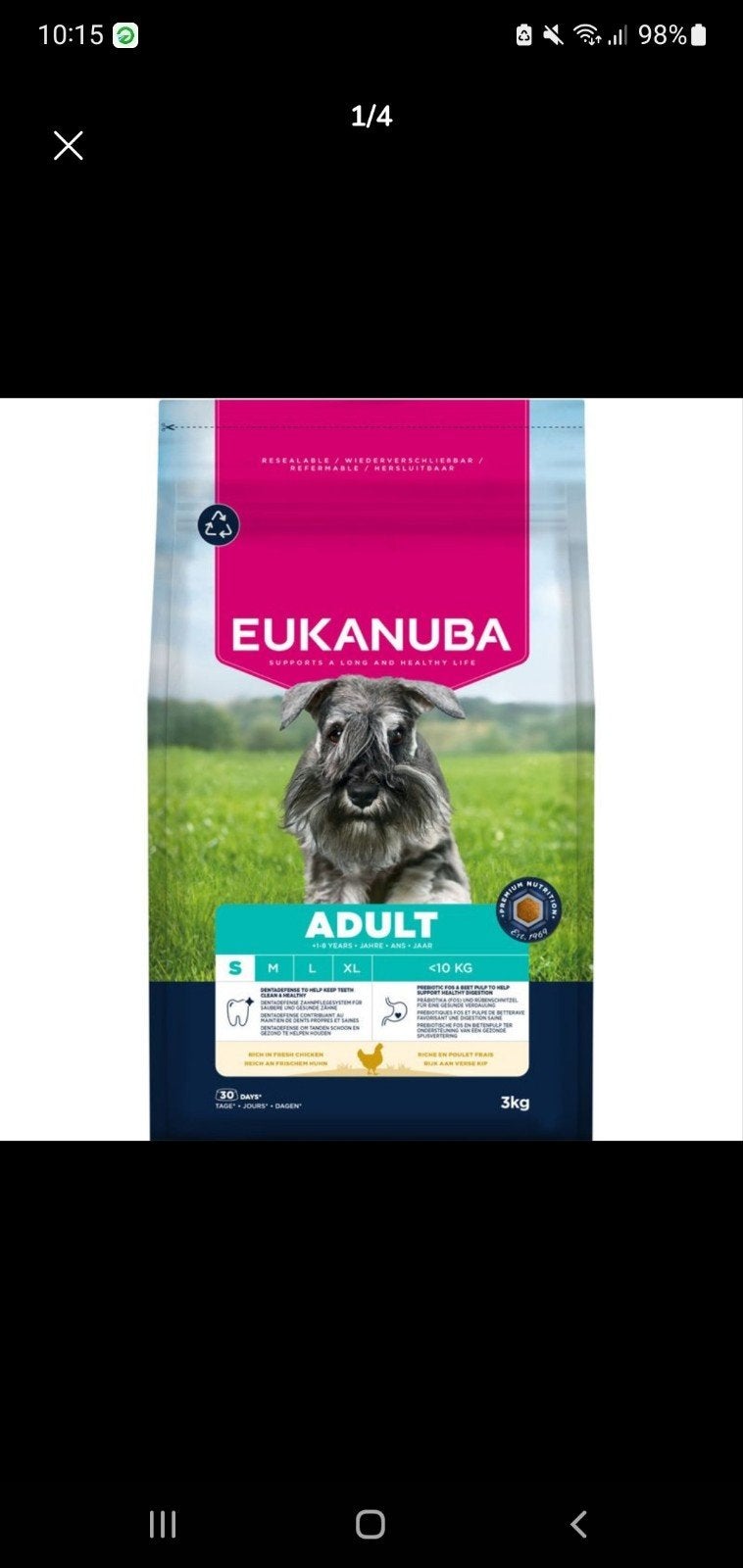 eukanuba 15 kilo, Ophalen of Verzenden, Hond
