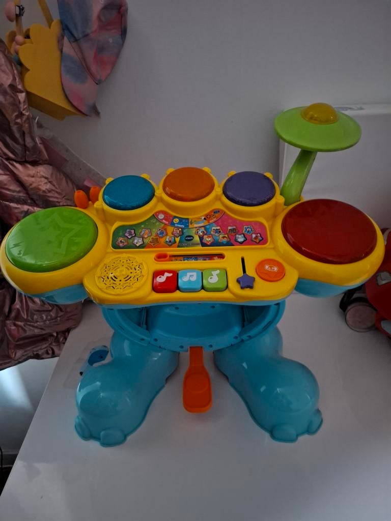 V tech Speel en leer drumstel met krukje, Kinderen en Baby's, Ophalen, 6 maanden tot 2 jaar