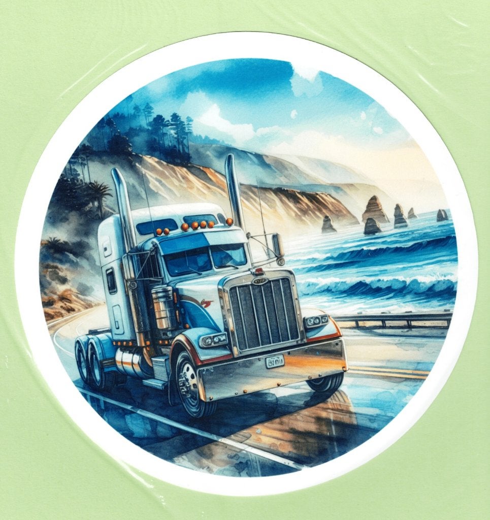 Sticker Amerikaanse Vrachtwagen (Peterbilt) - 17,5 cm, Verzenden, Nieuw