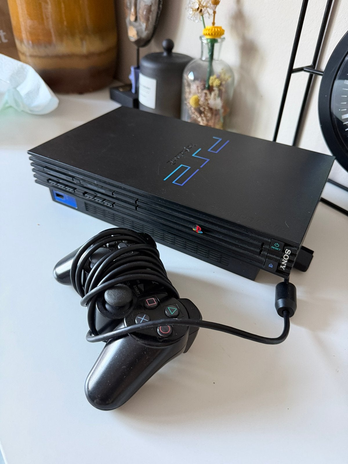 Complete Playstation 2 phat set + controller, Spelcomputers en Games, Gebruikt, Ophalen of Verzenden, Met 1 controller, Phat