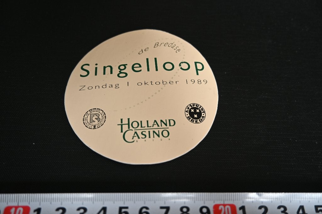 sticker Breda de Bredase SINGELLOOP 1 oktober 1989, Ophalen, Zo goed als nieuw