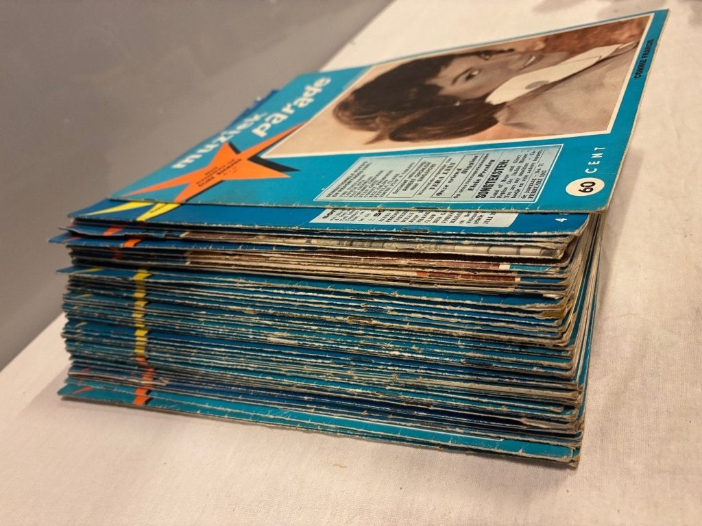 Stapel vintage Muziek Parade tijdschriften, Ophalen of Verzenden, 1960 tot 1980, Nederland, Tijdschrift