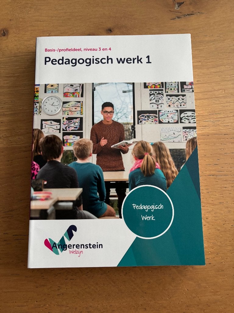 Boek Pedagogisch werk 1, Ophalen of Verzenden, Zo goed als nieuw, MBO, Angerenstein