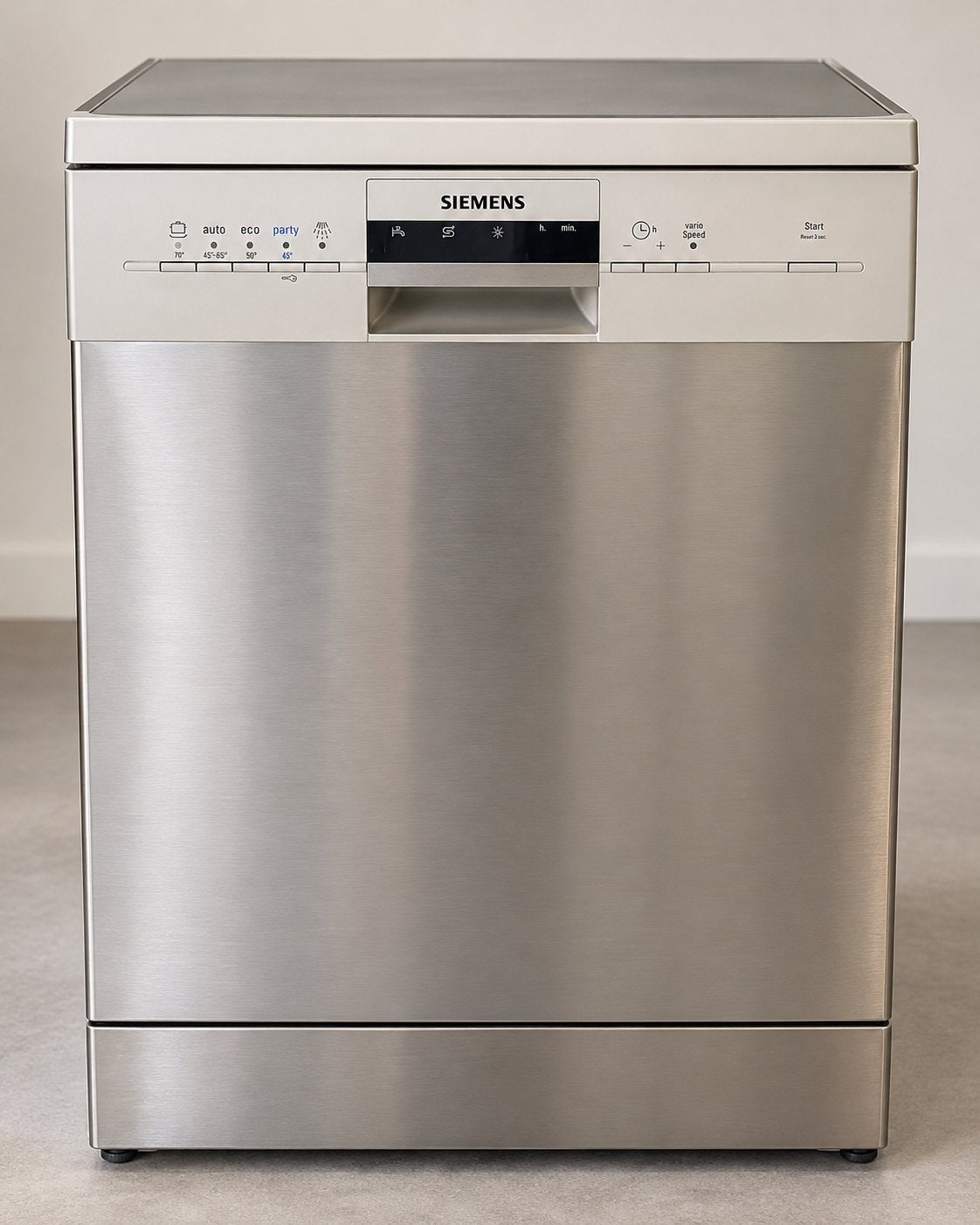 Siemens Vrijstaande Vaatwasser - RVS Look, Ophalen, 60 cm of meer, Eco programma, Zo goed als nieuw