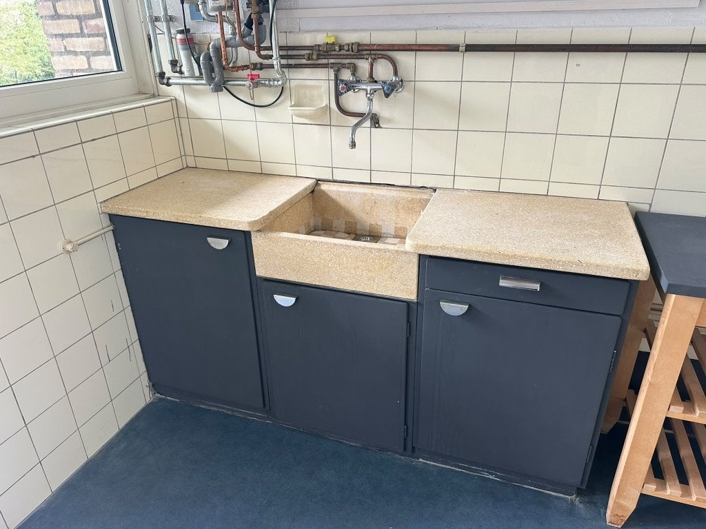 keukenblok Bruynzeel vintage/retro, Huis en Inrichting, Ophalen, Gebruikt, 100 tot 150 cm, Zwart