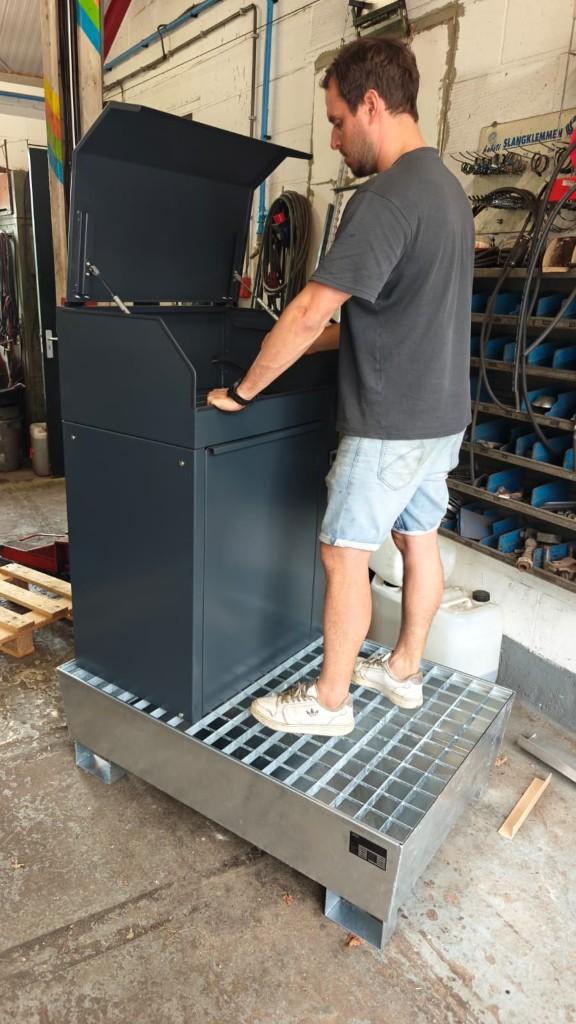 Complete Ontvetterbak 70 cm met lekbak en 60L  ontvetter, Ophalen of Verzenden, Nieuw