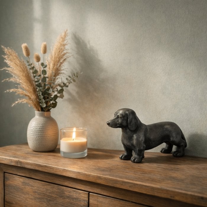 Urn Hond S - Kleur Night Black/Grijs, Overige merken, Ophalen of Verzenden, Nieuw, Overige typen