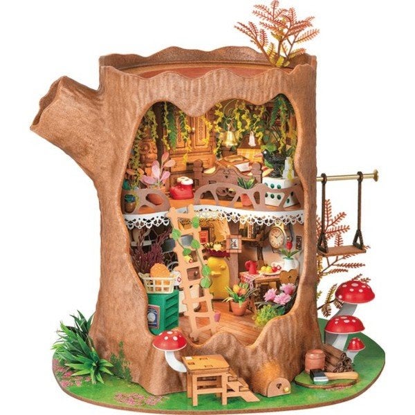 Robotime Fairytale Tree House DG179 Bouwpakket Nieuw, ROKR, Gebouwen, Nieuw, Meerkleurig