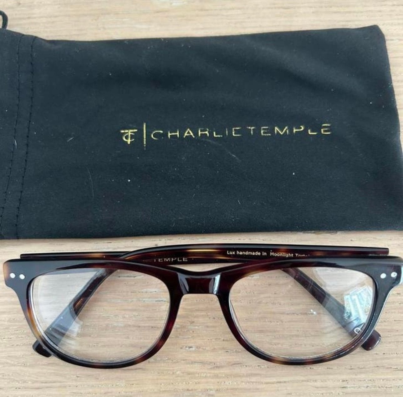Charlie temple bril met brillen zakje, Overige merken, Overige kleuren, Ophalen of Verzenden, Zo goed als nieuw