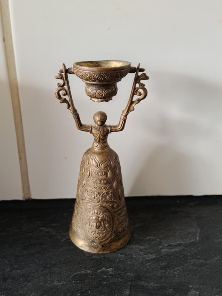 Zilveren bruidsbeker, zilvermerk 835, Antiek en Kunst, Ophalen, Zilver