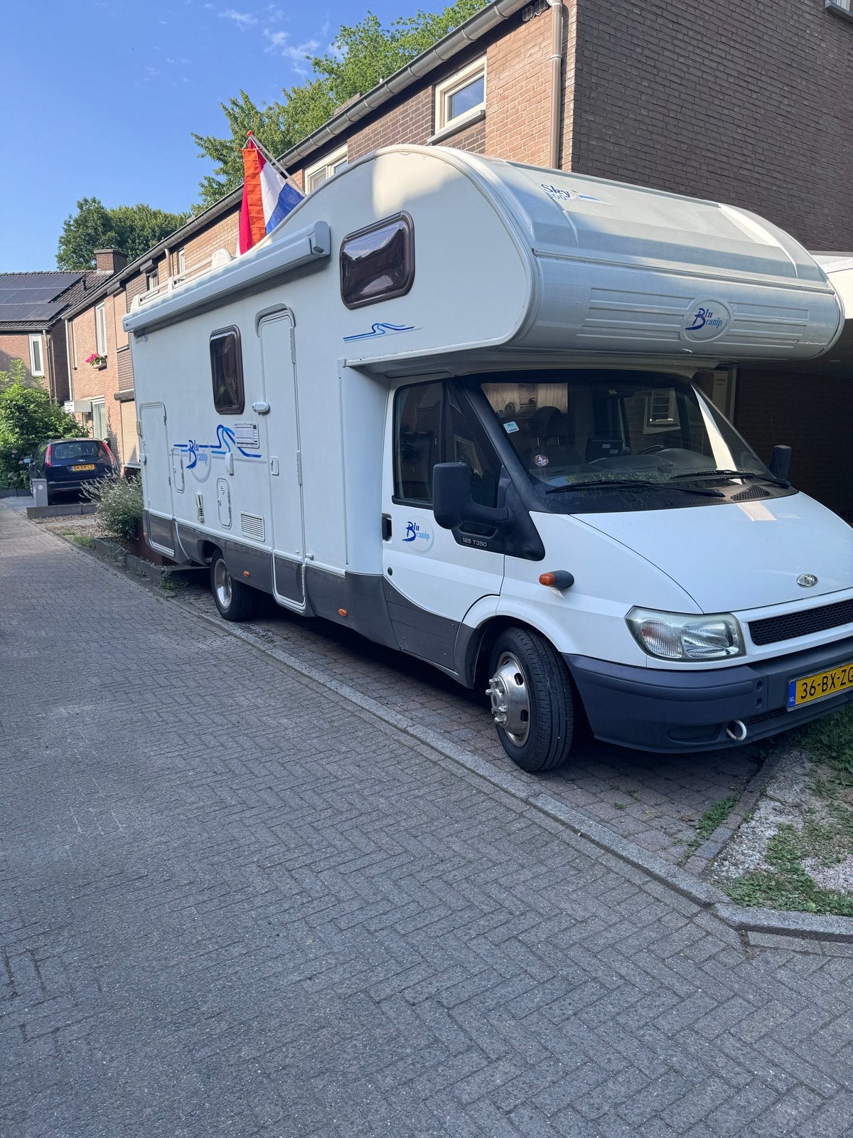 Ruime 6pers gezinscamper, zeer compleet! Ford 2.4TD 120pk, Overige merken, Standaard zit, Alkoof, Ringverwarming