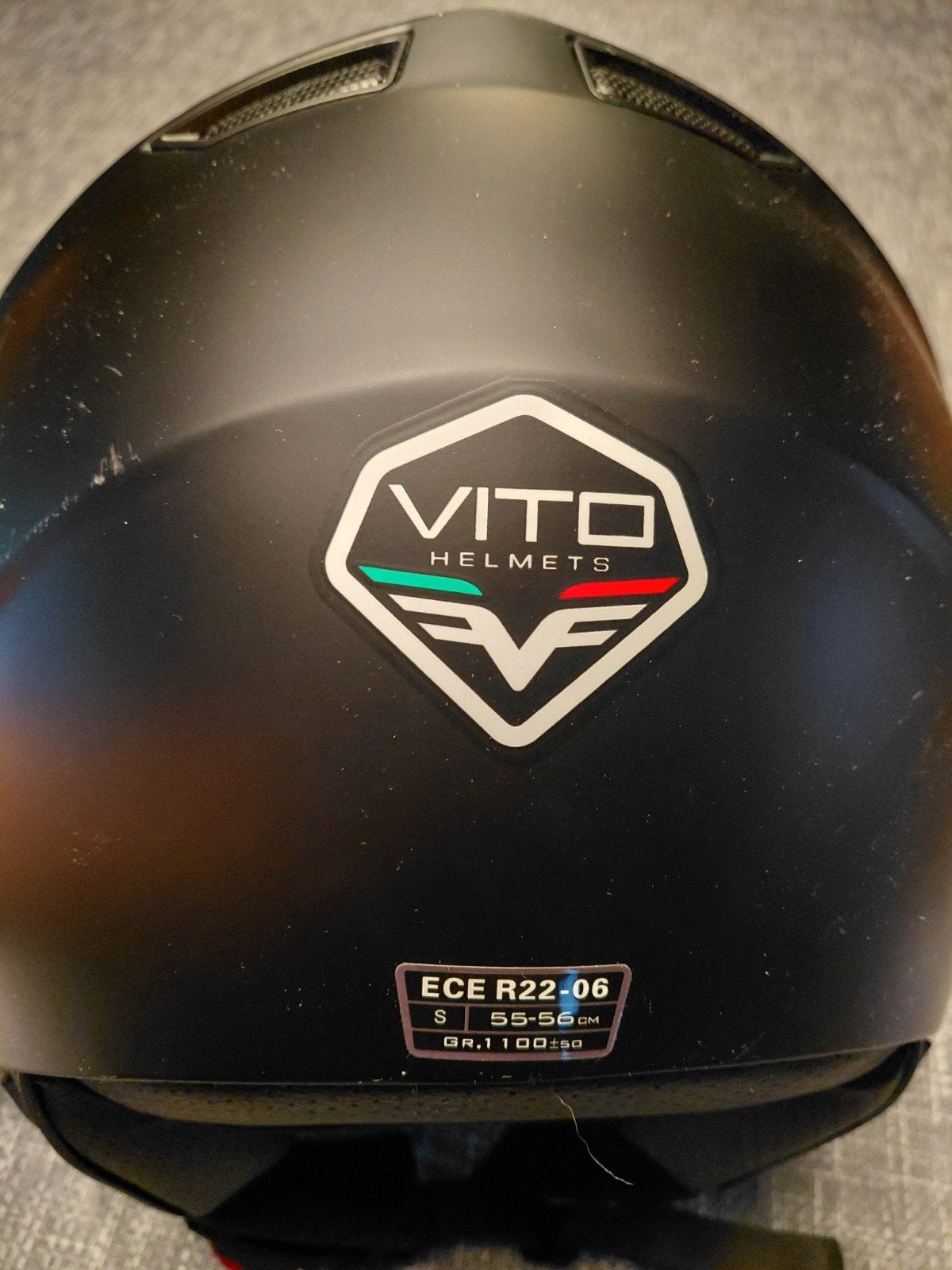 Zgan Vito Helmets Scooter/Brommer Helm - Maat S (55-56cm), Fietsen en Brommers, Ophalen, Gebruikt, Small, Vito Helmets