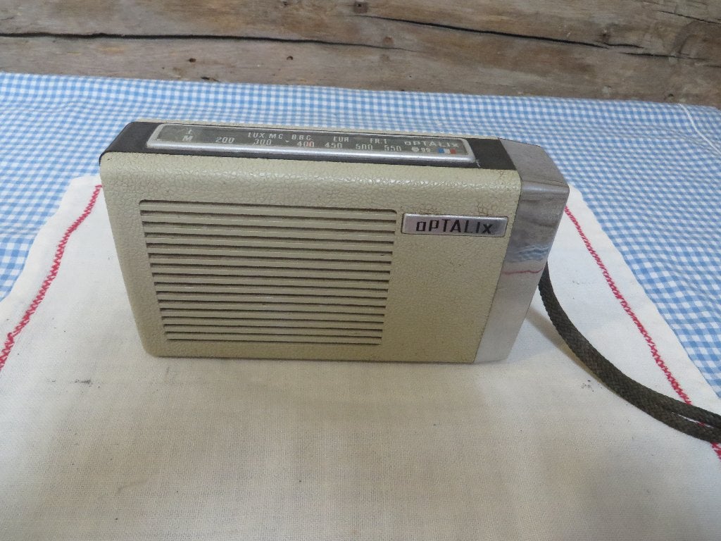 Optalix transistorradio, Ophalen of Verzenden, Gebruikt, Transistorradio