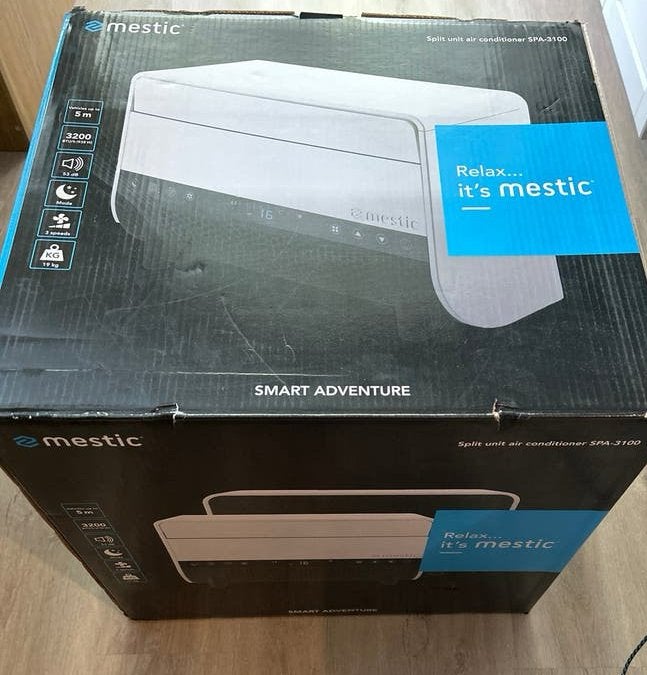Mestic Split unit airconditioner SPA-3100 - Nieuw in doos, Ophalen, Koelen en Ontvochtigen, Timer, Minder dan 60 m³