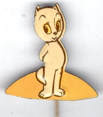 Tom-Poes Maarten Toonder blik stripfiguur speldje( R_054a ), Verzamelen, Speldjes, Pins en Buttons, Verzenden, Zo goed als nieuw